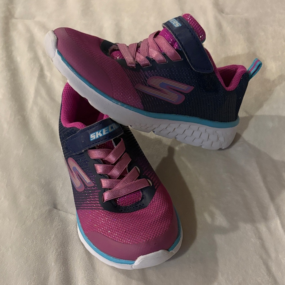 Skechers Kids' Fuchsia and Navy Sneakers